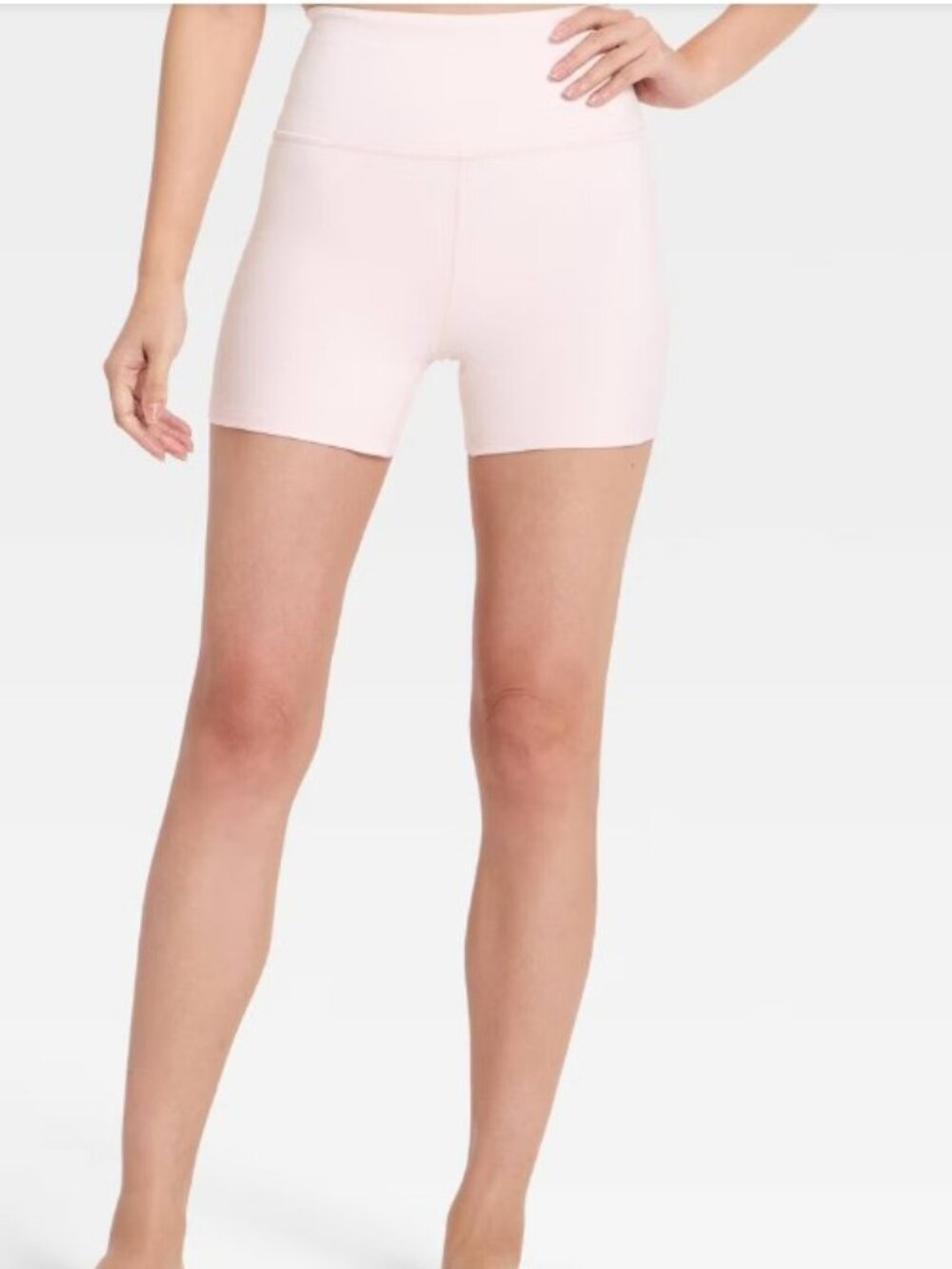 Women's Everyday Soft Ultra High-Rise Bike Shorts 4" - All In Motion Light Pink